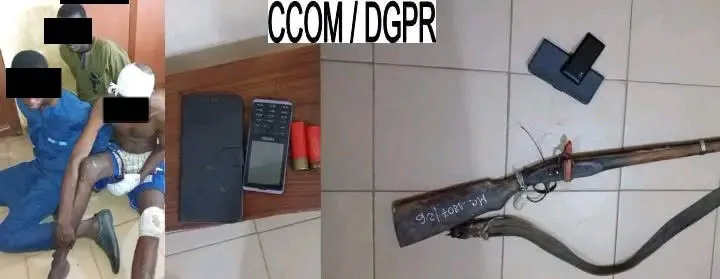 Braquage qui tourne mal au Bénin : un malfaiteur se blesse lui-même