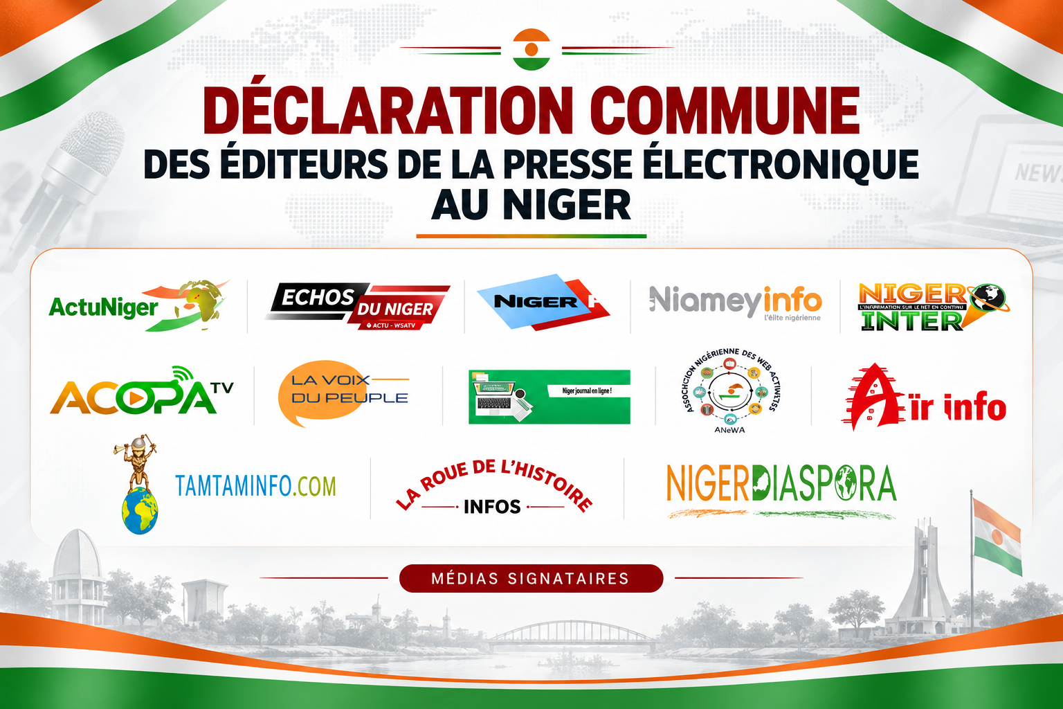 Le Niger adopte une loi sur la presse en ligne, les éditeurs appellent au dialogue